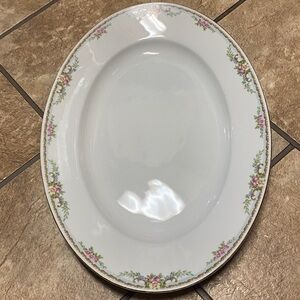 Vintage Bohemia Czechoslavakia Platter Dining Kitchen Serving China